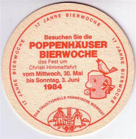 poppenhausen sw-by werner bierwoche 2b (rund215-bierwoche 1984-rot)